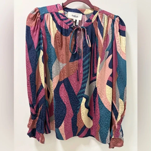 BA&SH Wim Top Long Preppy Blouse Size 2 NWT - Picture 4 of 13